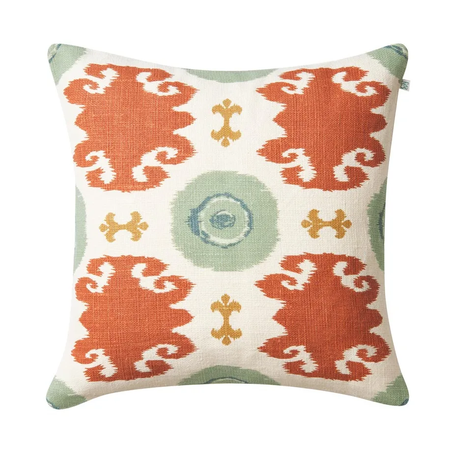 Mahal tyynynpäällinen 50x50 cm, Aqua-heaven blue-apricot-khaki Chhatwal & Jonsson