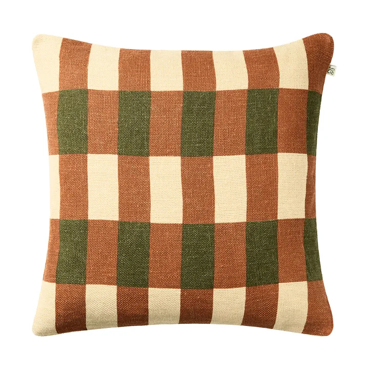 Marari tyynynpäällinen - Apricot Orange-Cactus Green, 50x50 cm - Chhatwal & Jonsson
