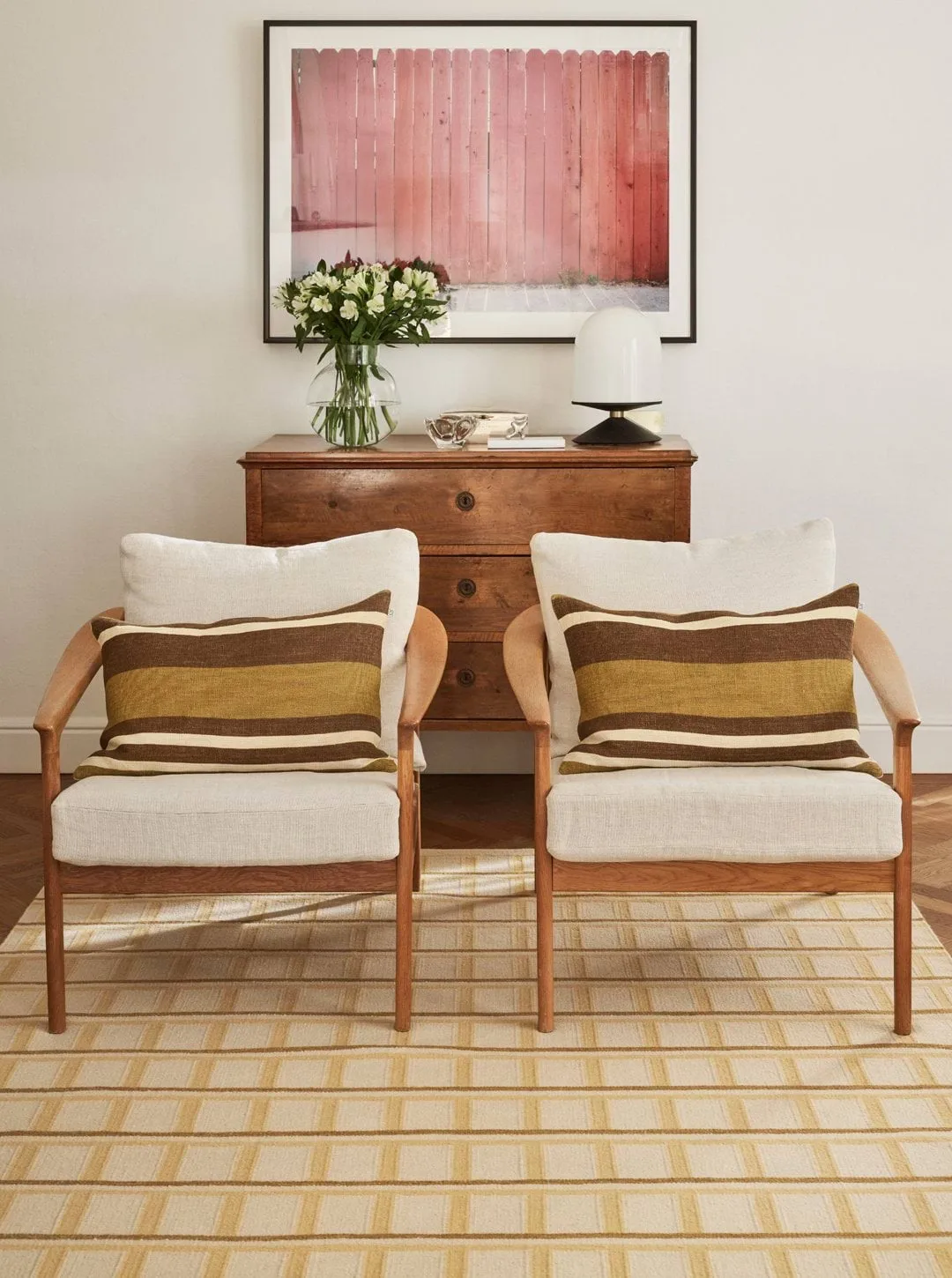 Mysore villamatto, Off White-Masala Yellow-Yellow, 230x320 cm Chhatwal & Jonsson