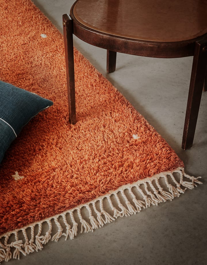 Ravi matto 230x320 cm, Orange-off white Chhatwal & Jonsson