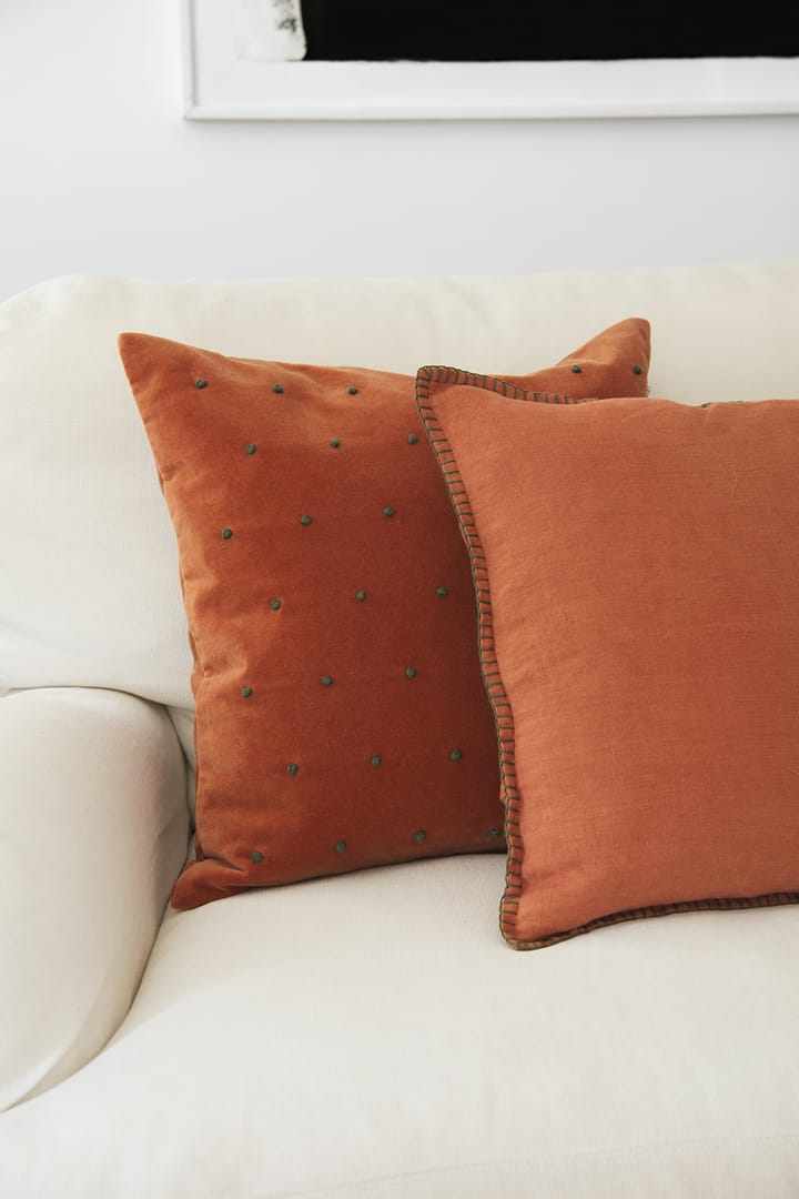Roma tyynynpäällinen 50 x 50 cm, Terracotta-forest green Chhatwal & Jonsson