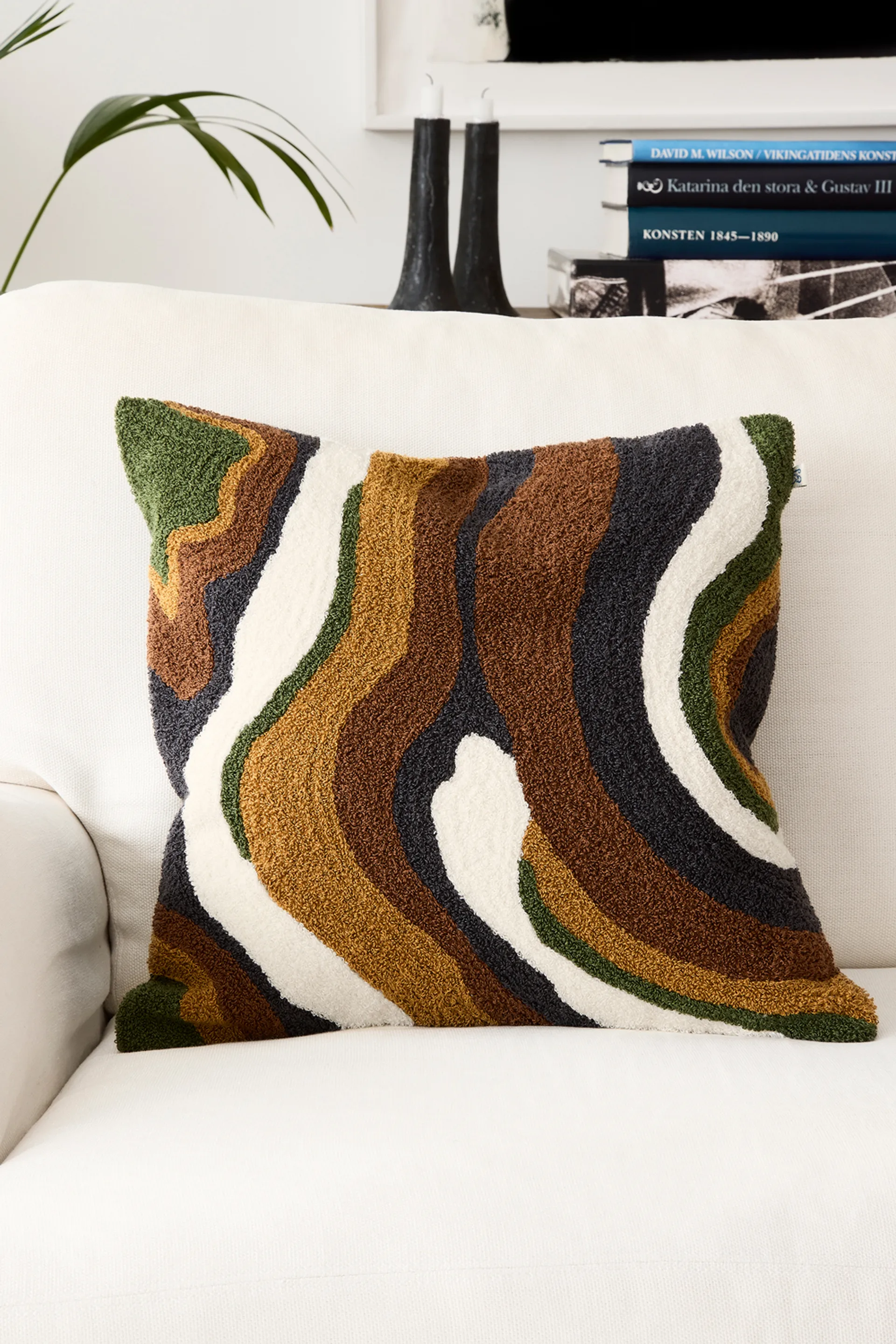 Saga tyynynpäällinen 50 x 50 cm, Cognac-masala Chhatwal & Jonsson