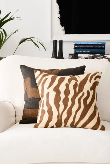Sikkim tyynynpäällinen 50 x 50 cm - Taupe-Dark Brown - Chhatwal & Jonsson