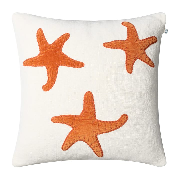 Star Fish -tyynynpäällinen 50x50 cm - Off white-orange - Chhatwal & Jonsson