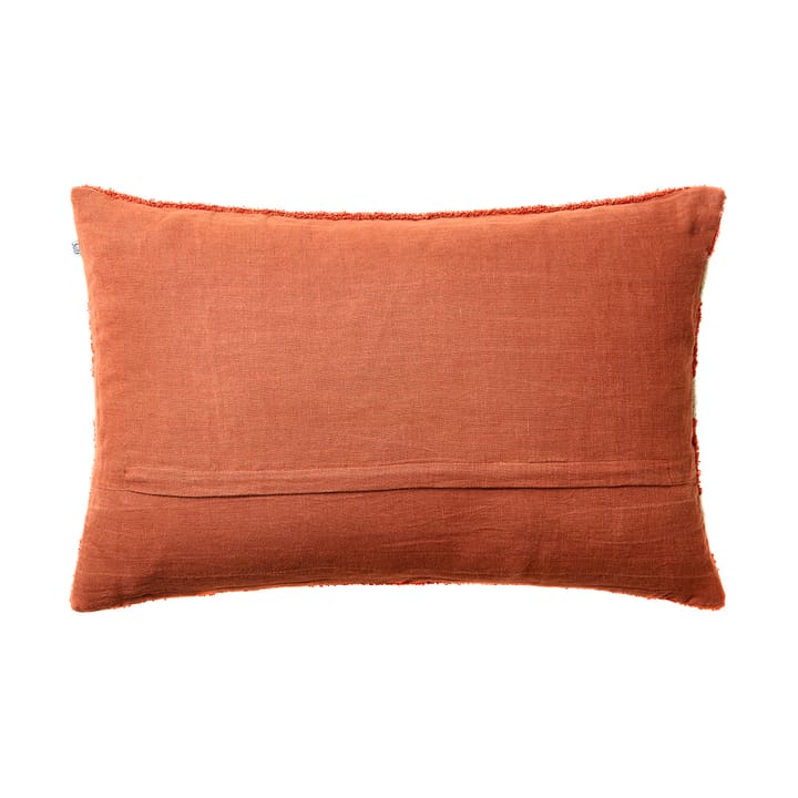 Stripe linen boucle tyynynpäällinen 40x60 cm - Apricot orange-aqua - Chhatwal & Jonsson