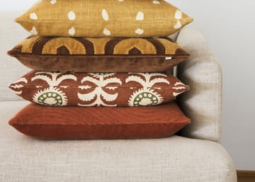 Varanasi tyynynpäällinen 50 x 50 cm - Cognac-masala yellow - Chhatwal & Jonsson