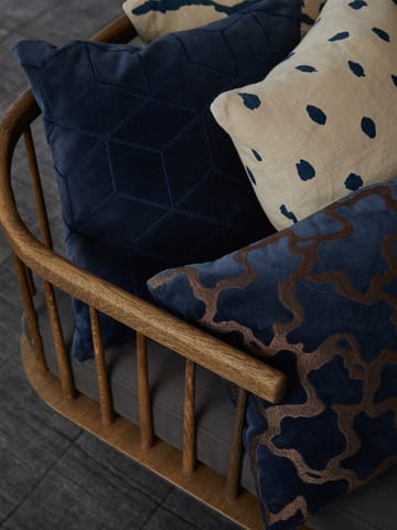 Vir tyynyliina 50x50 cm - Sea blue - Chhatwal & Jonsson