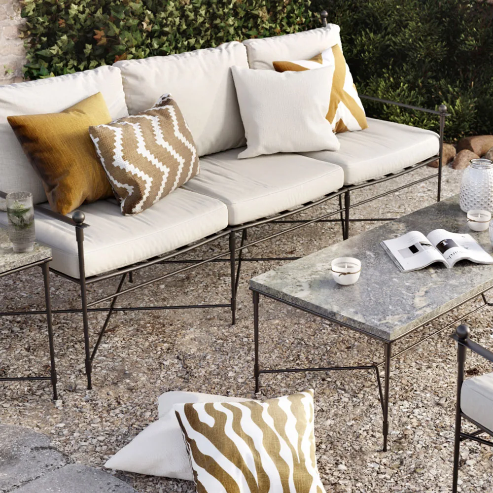 Zebra Outdoor tyyny 50x50 cm, Sage/off white, 50 cm Chhatwal & Jonsson