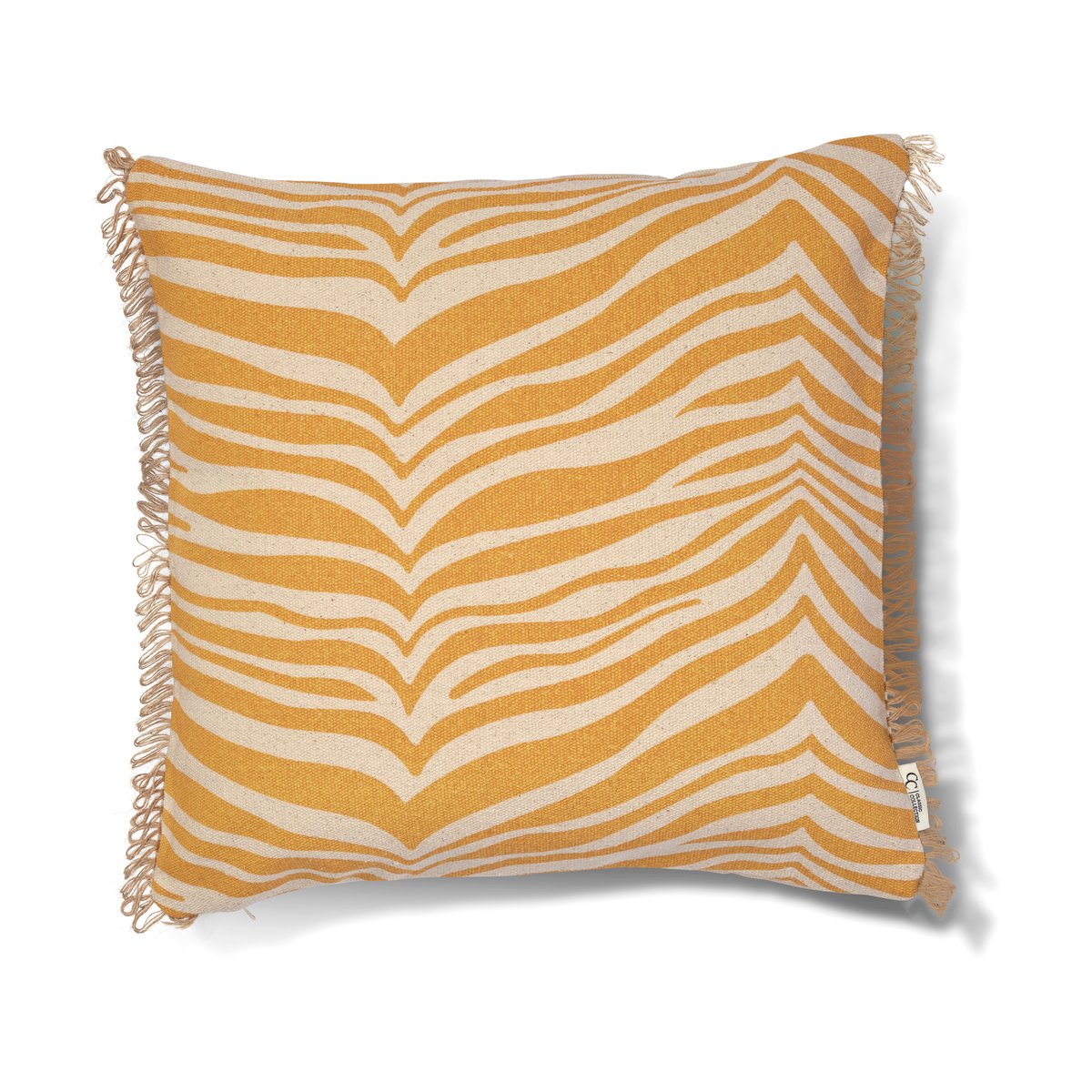 Classic Collection Zebra tyyny 50x50 cm Yellow | Skandinaavinen Sisustus | Tyynyt | Keltainen
