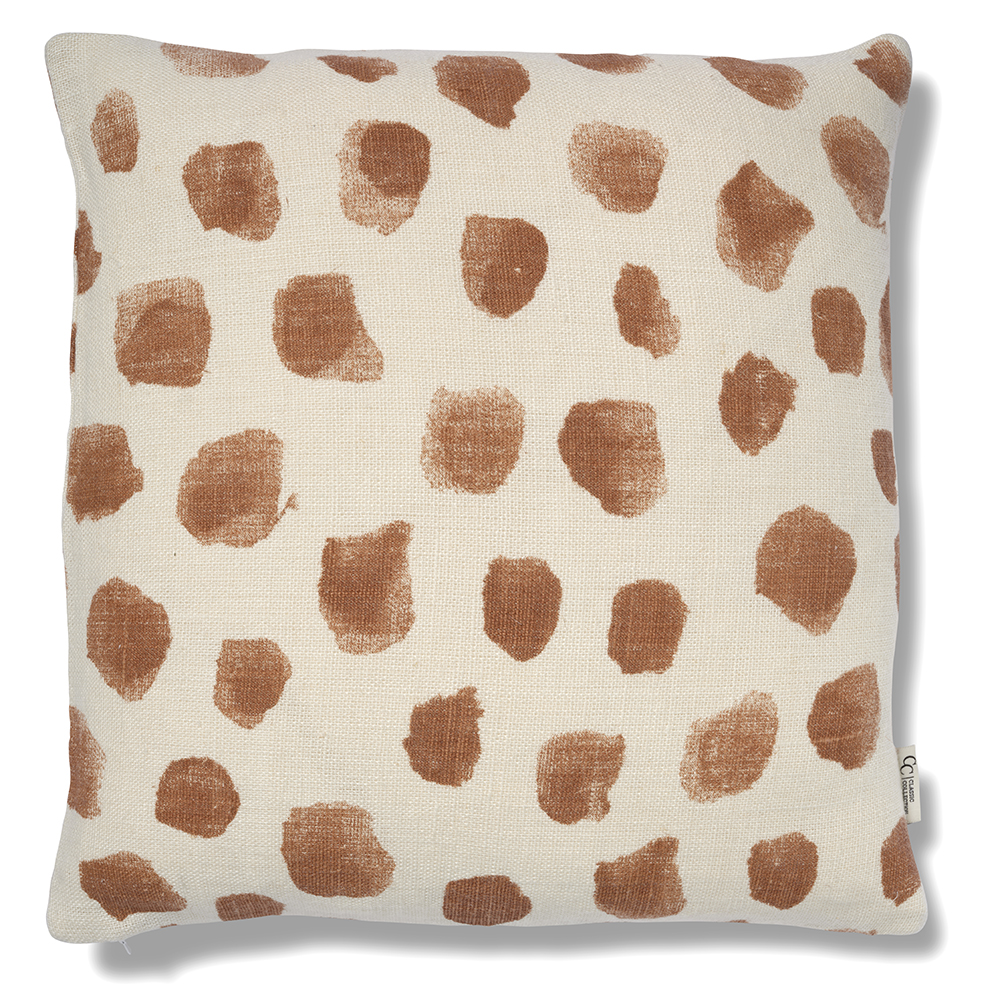Classic Collection Dotty tyynynpäällinen 50x50 cm Valkoinen-glazed inkivääri