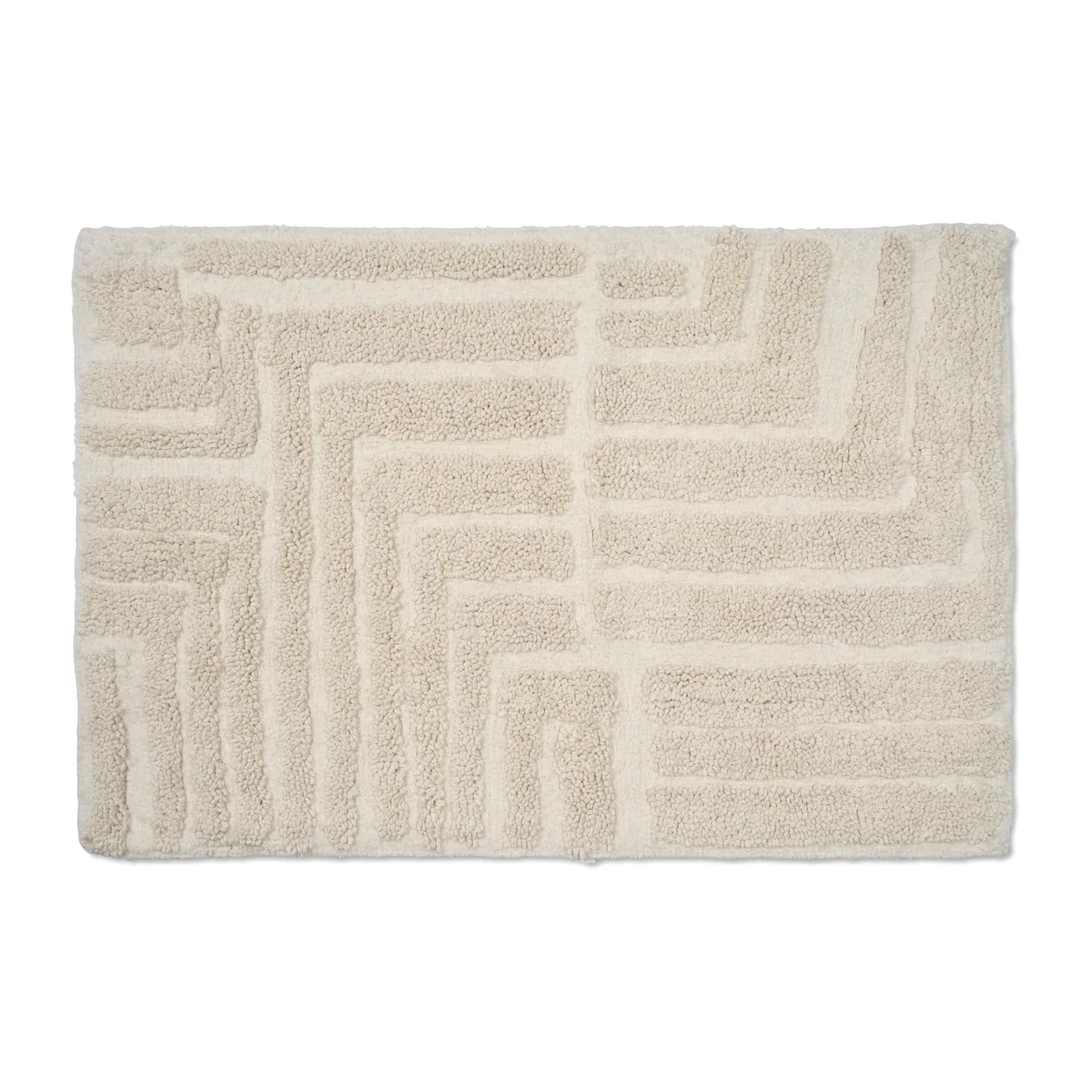 Classic Collection Field kylpyhuoneen matto 60 x 90 cm White