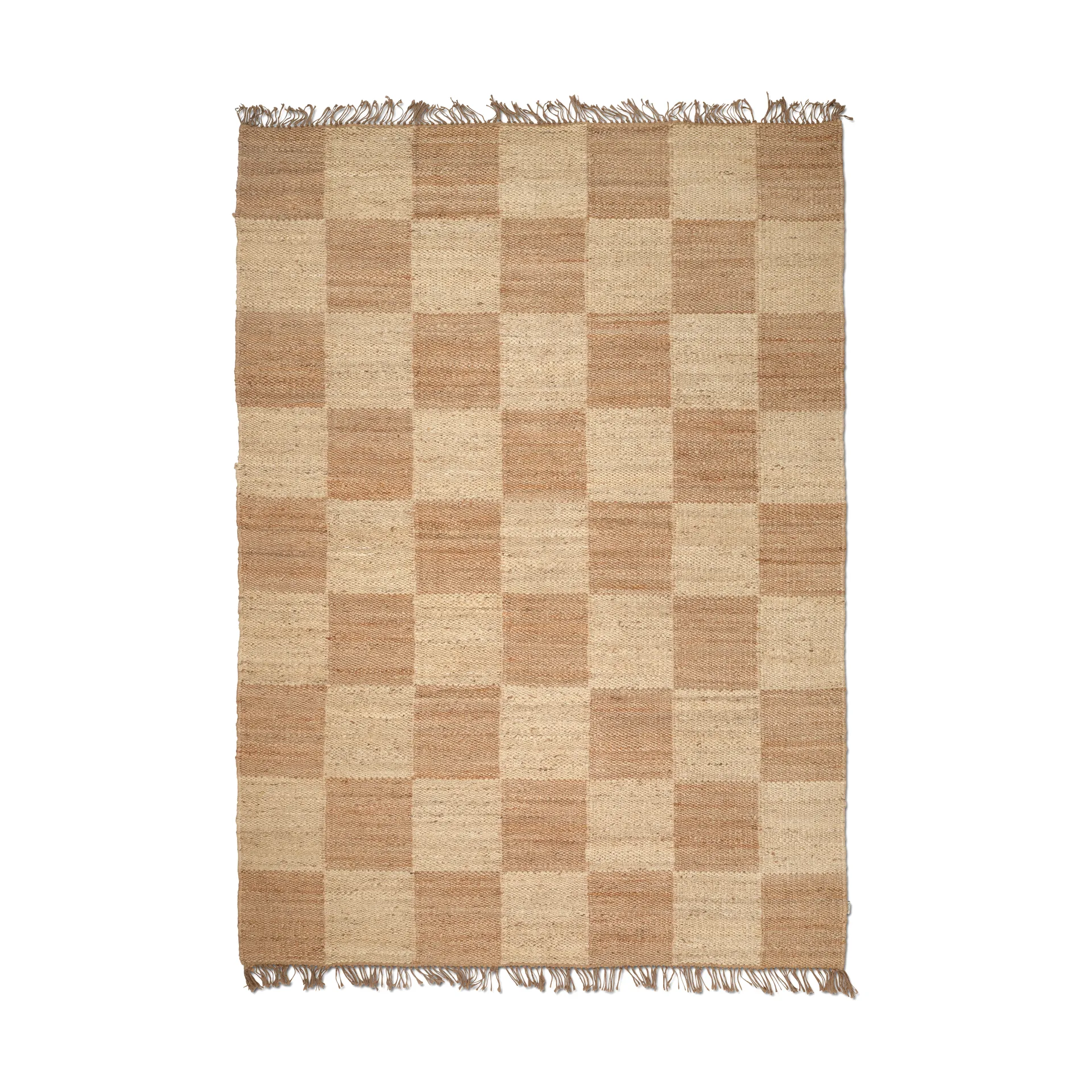 Jute Squares matto, Natural, 250x350 cm Classic Collection