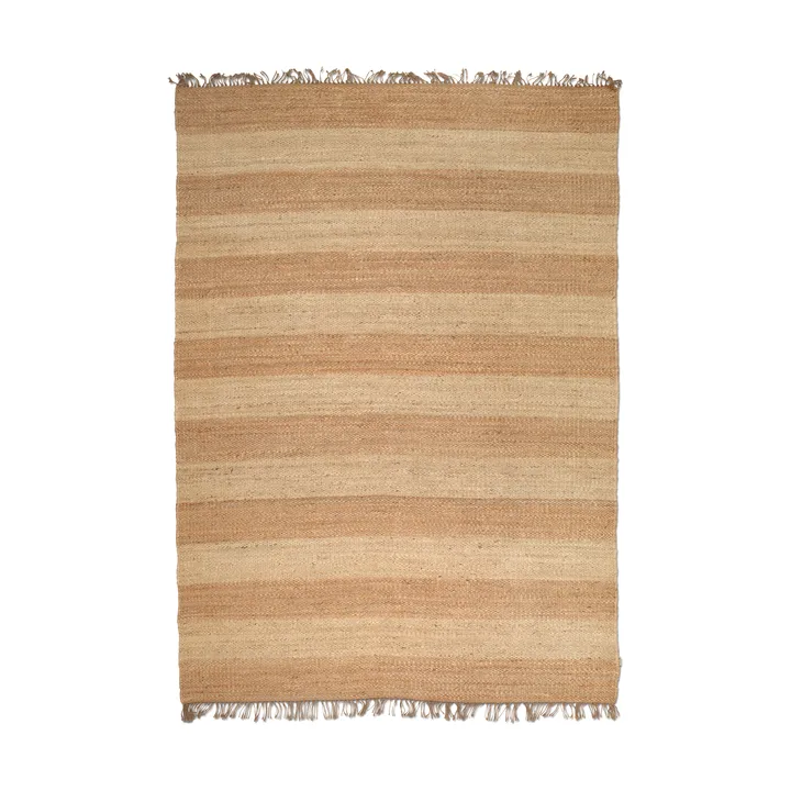 Jute Stripes matto - Natural juutti, 200x300 cm - Classic Collection