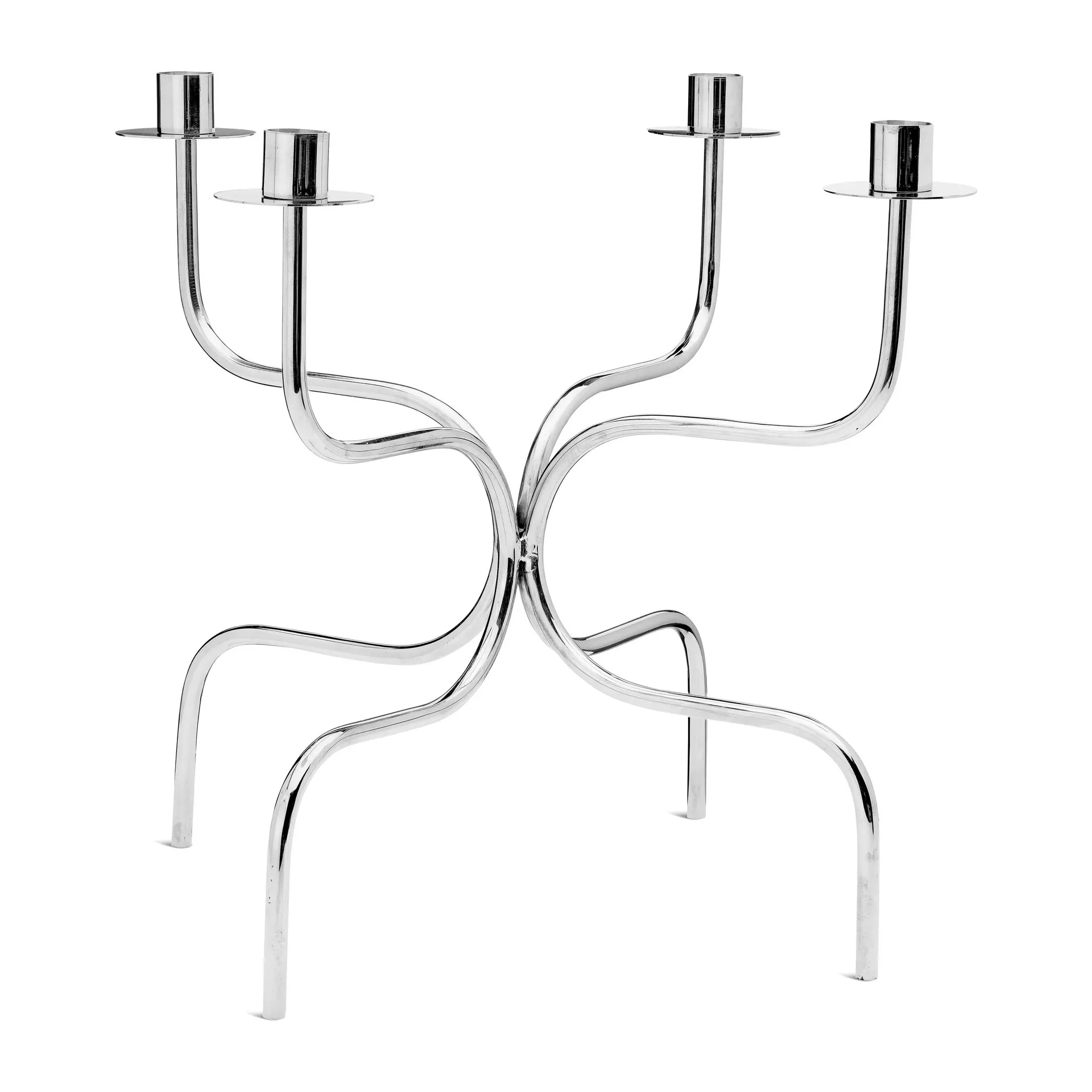 Kynttilänjalka candelabra quartet, Nikkelöity messinki Classic Collection