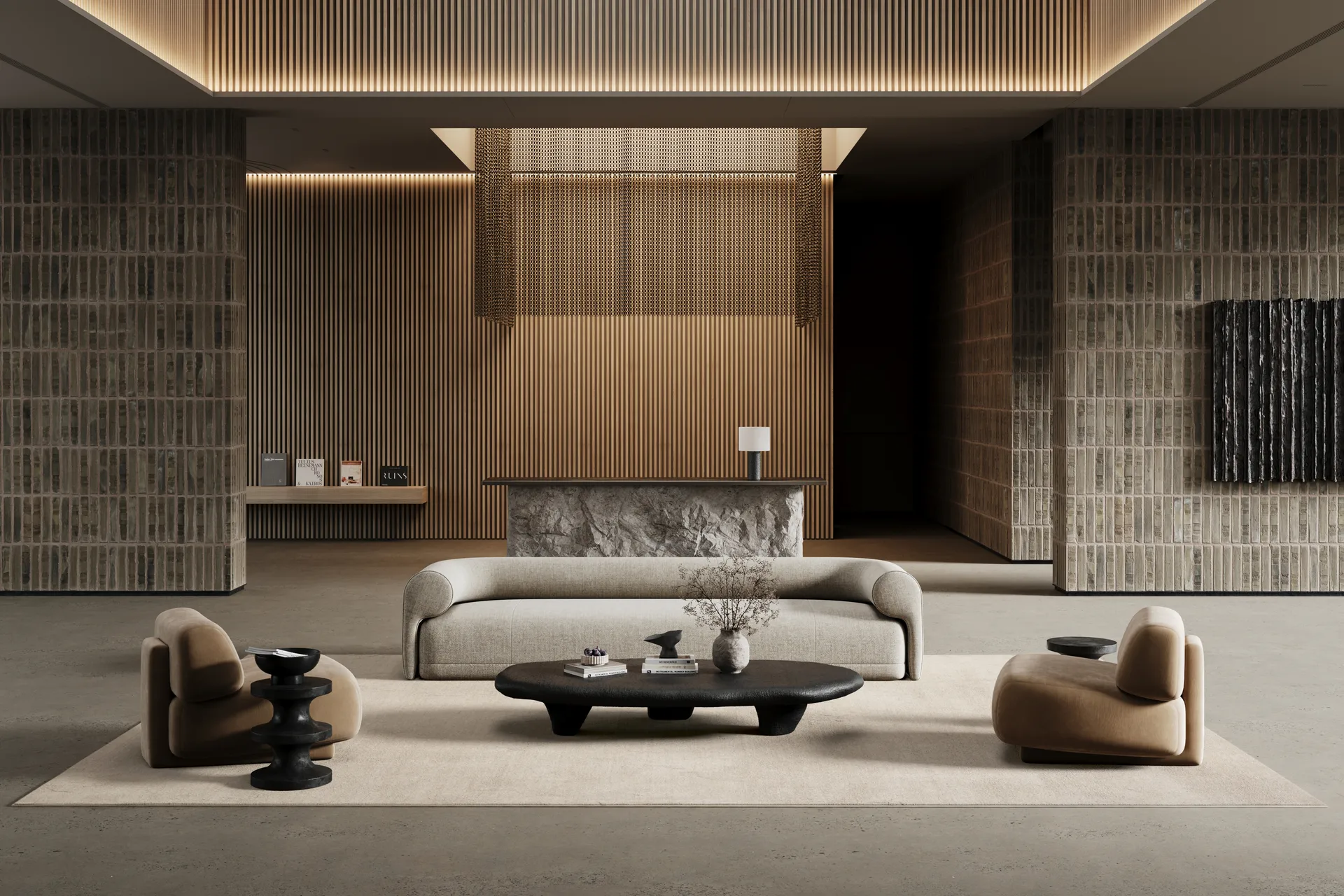 Lobby mattо, Off-white, 140x200 cm Classic Collection