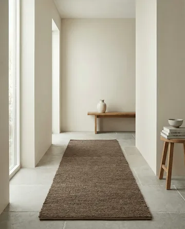 Merino käytävämatto - Ruskea, 80x200 cm - Classic Collection