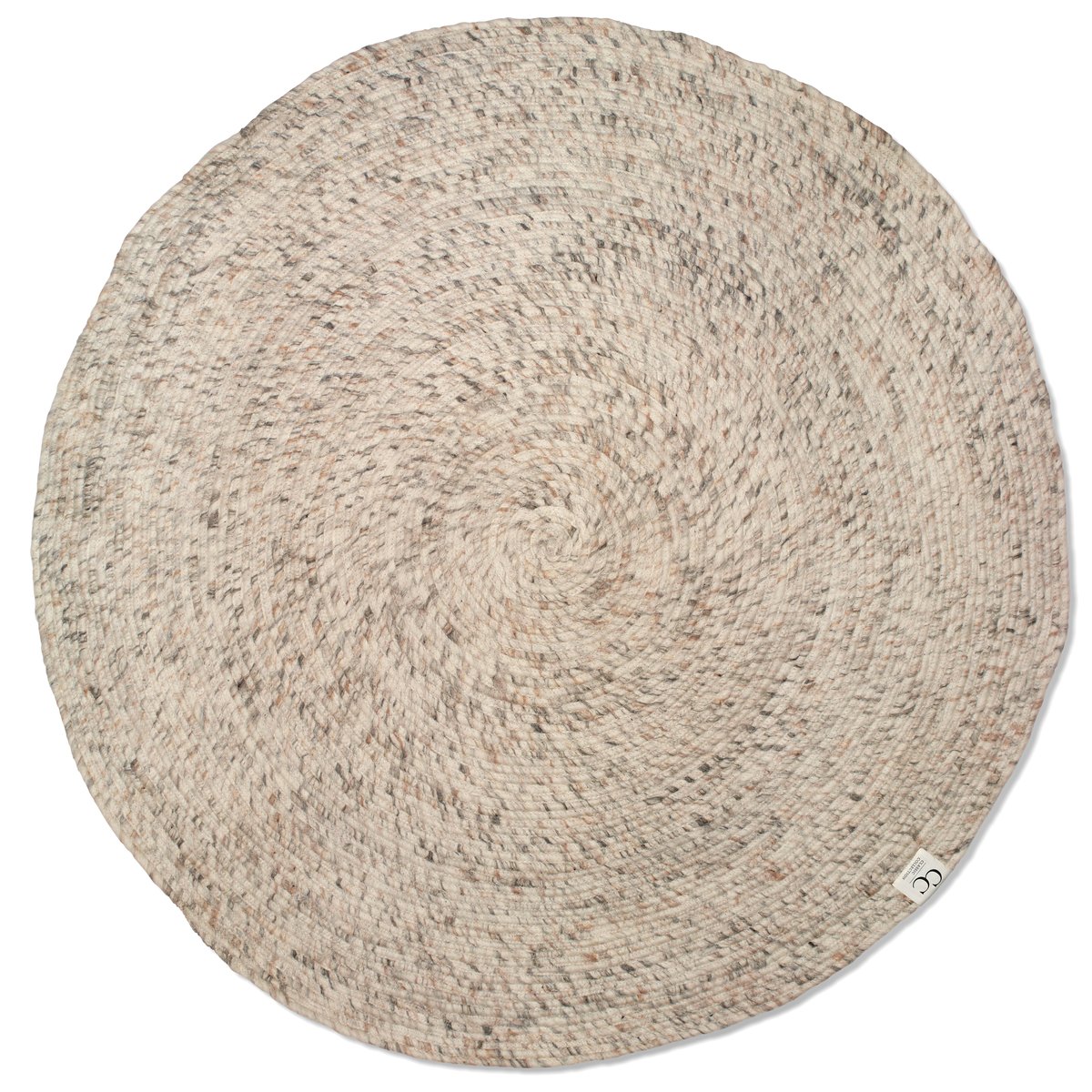 Classic Collection Merino villamatto pyöreä 160 cm Beige