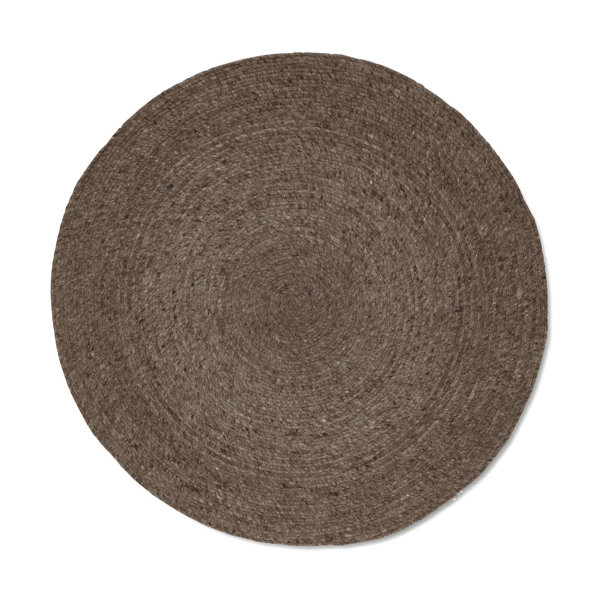 Classic Collection Merino villamatto pyöreä Ø 160 cm Ruskea