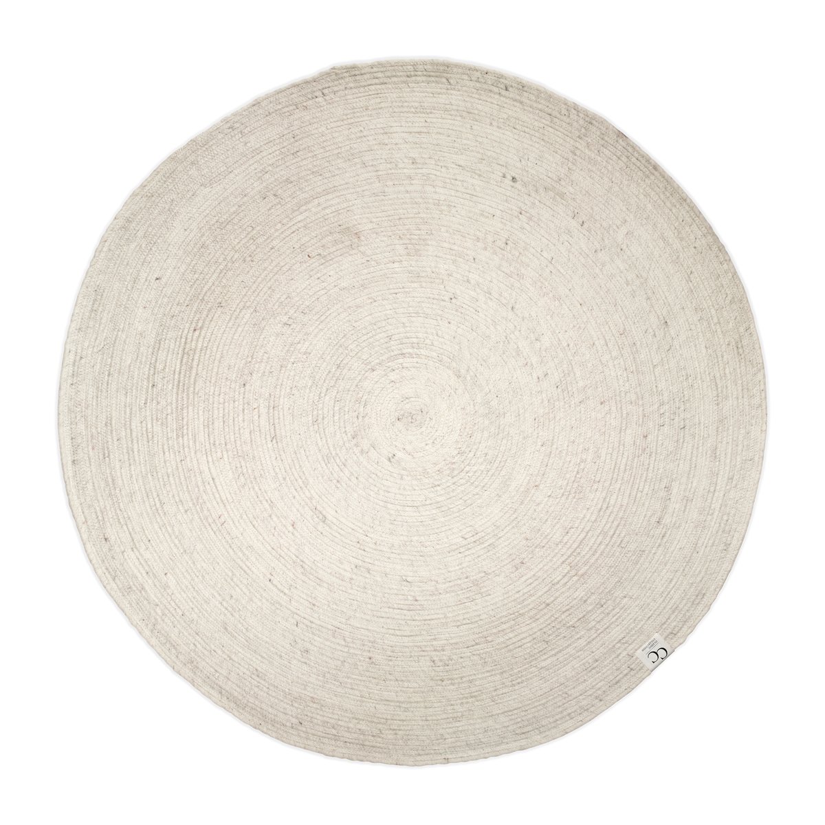 Classic Collection Merino villamatto pyöreä 200 cm Valkoinen