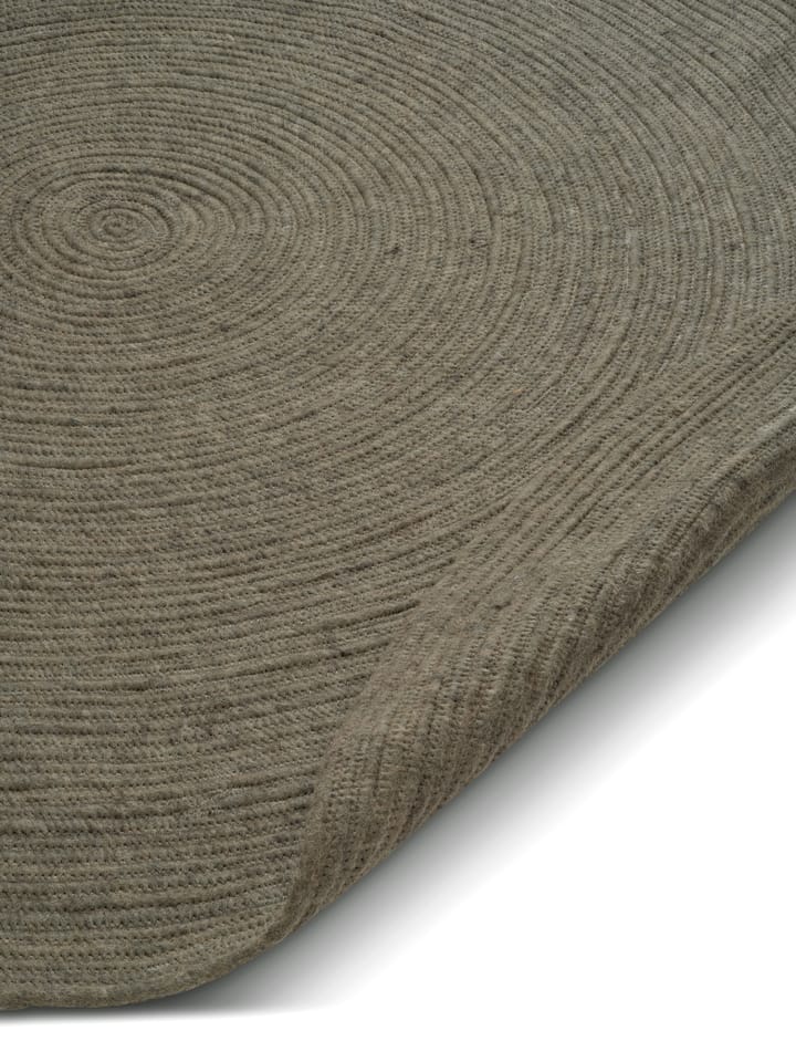 Merino villamatto pyöreä Ø240 cm., Dark green Classic Collection