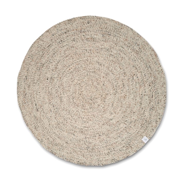 Merino villamatto pyöreä Ø240 cm. - Natural beige - Classic Collection