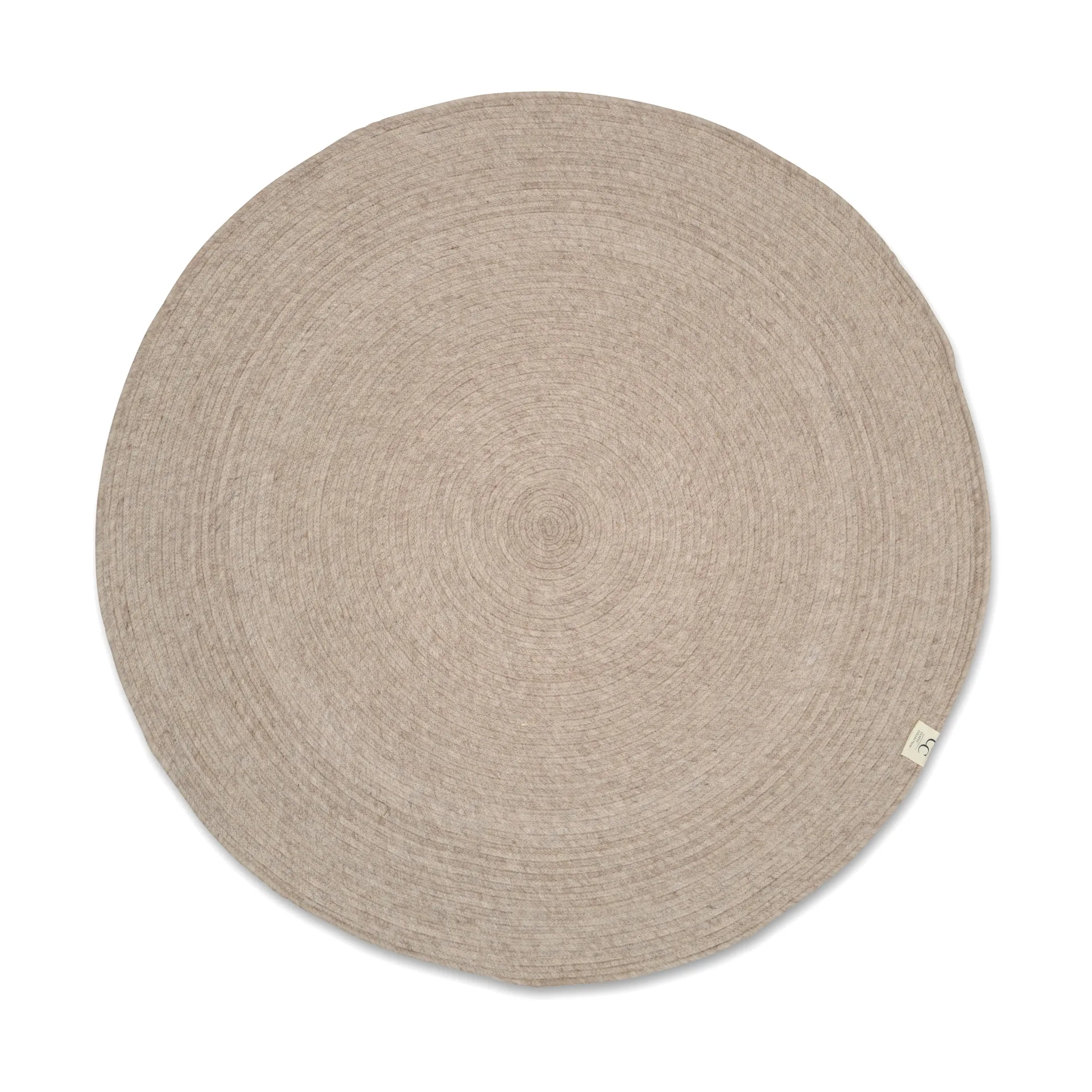 Merino villamatto pyöreä Ø240 cm., Oat Classic Collection