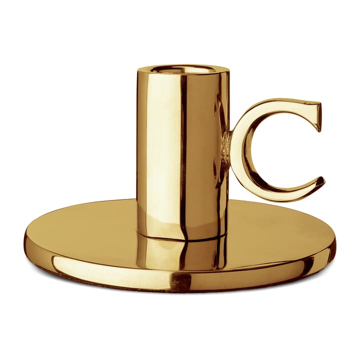 Monogram kynttilänjalka 6 cm, Messinki Classic Collection