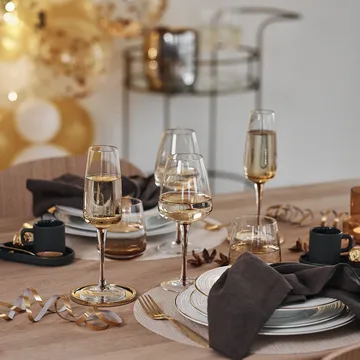 Moon lasinalunen, 4-pakkaus - Messinki - Classic Collection