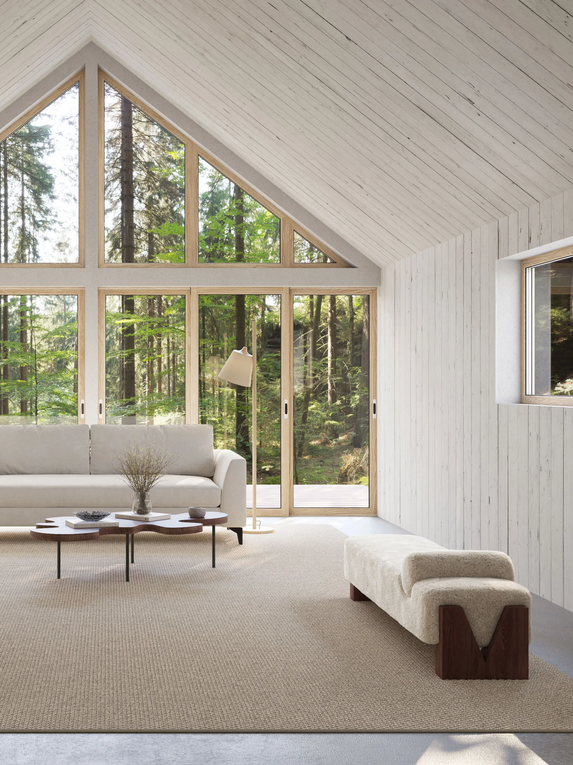 Nordklint matto, Naturharmaa, 140x200 cm Classic Collection