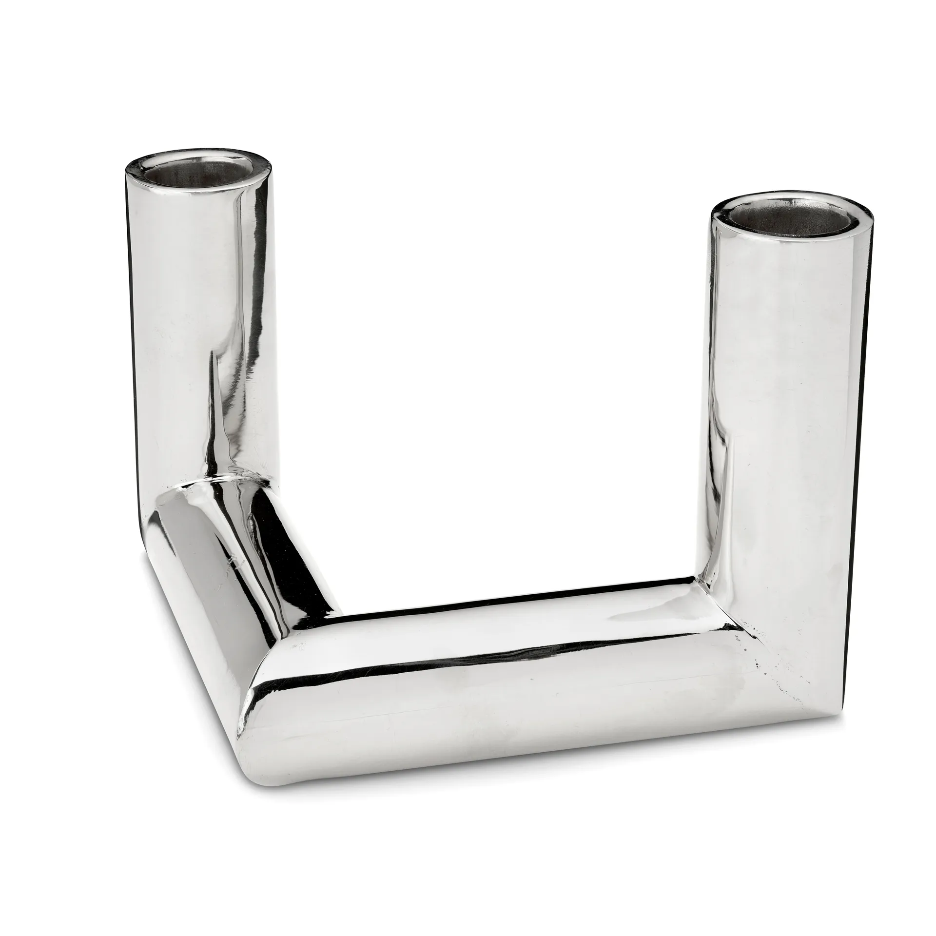 Pipe kynttilänjalka 11 cm, Nikkelöity messinki Classic Collection