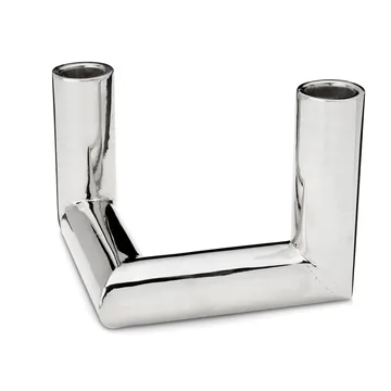 Pipe kynttilänjalka 11 cm - Nikkelöity messinki - Classic Collection