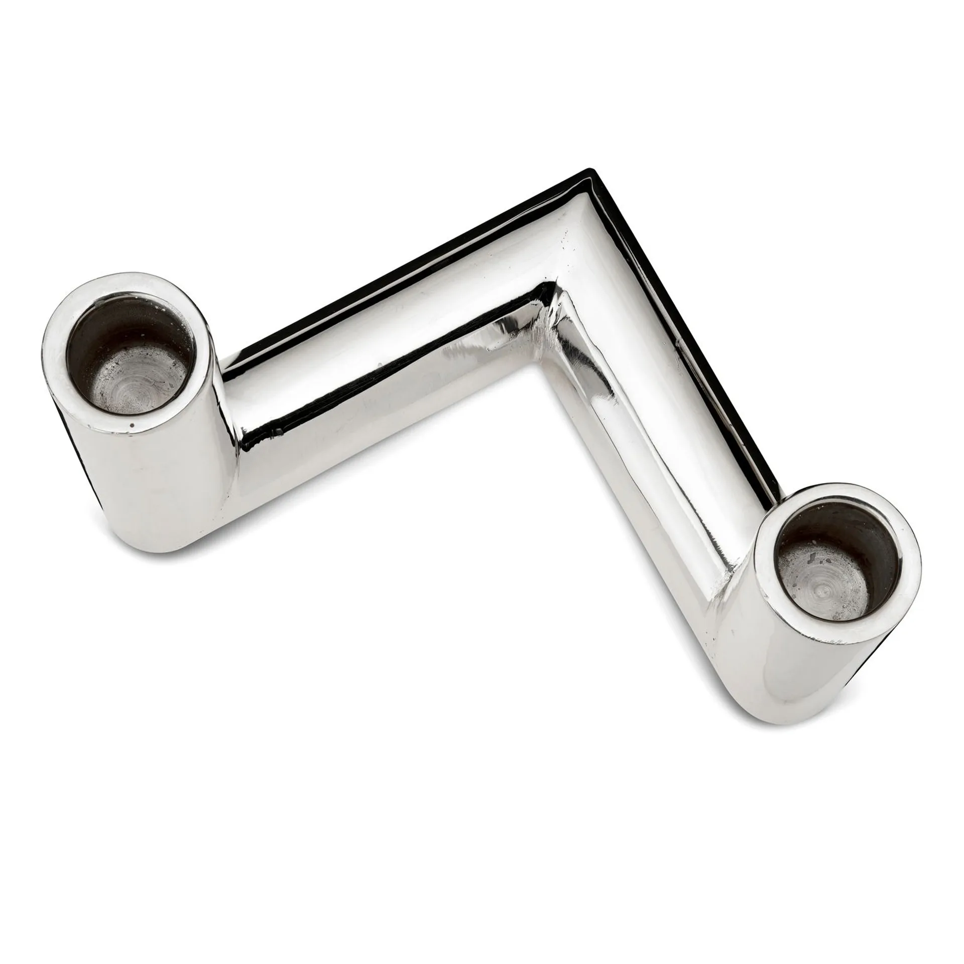 Pipe kynttilänjalka 11 cm, Nikkelöity messinki Classic Collection