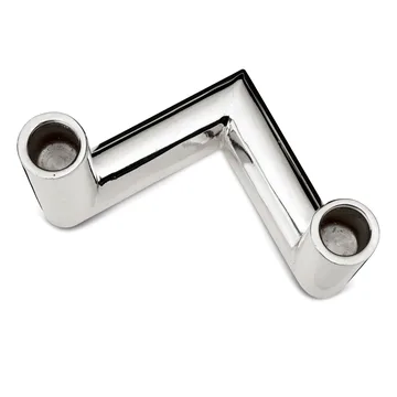 Pipe kynttilänjalka 11 cm - Nikkelöity messinki - Classic Collection