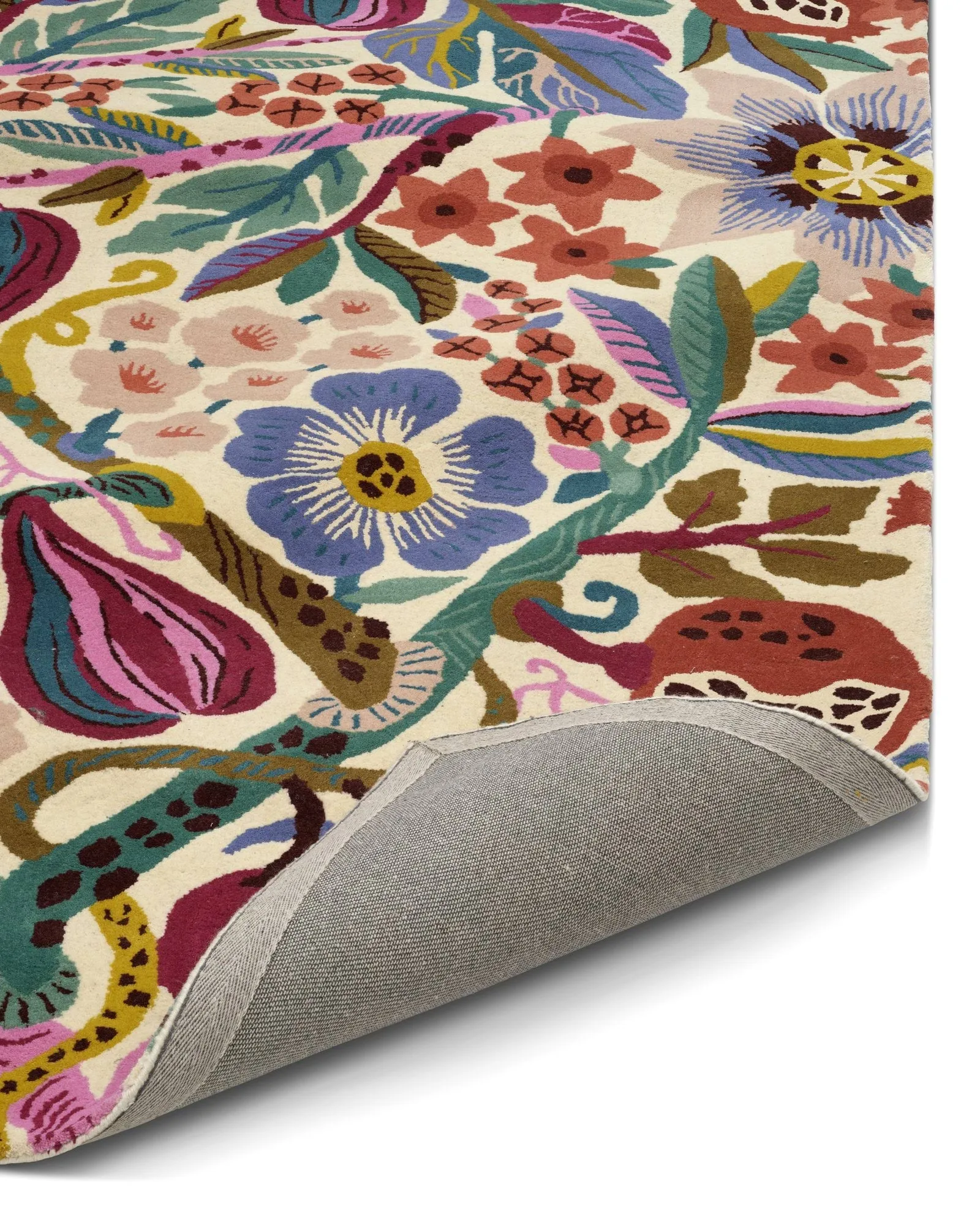 Pomegranate matto, Valkoinen-multi, 250x350 cm Classic Collection