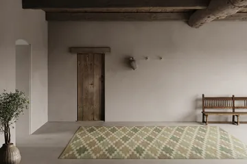 Röllakan Korsnäs matto - Vihreäbeige, 200x300 cm - Classic Collection