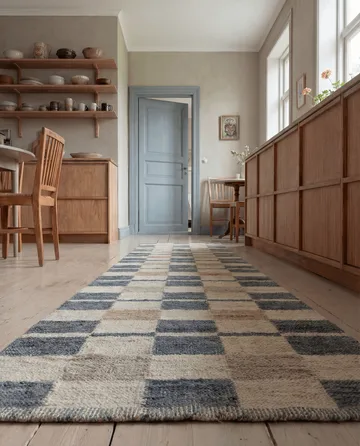 Rutvik matto - Blue, 80x250 cm - Classic Collection