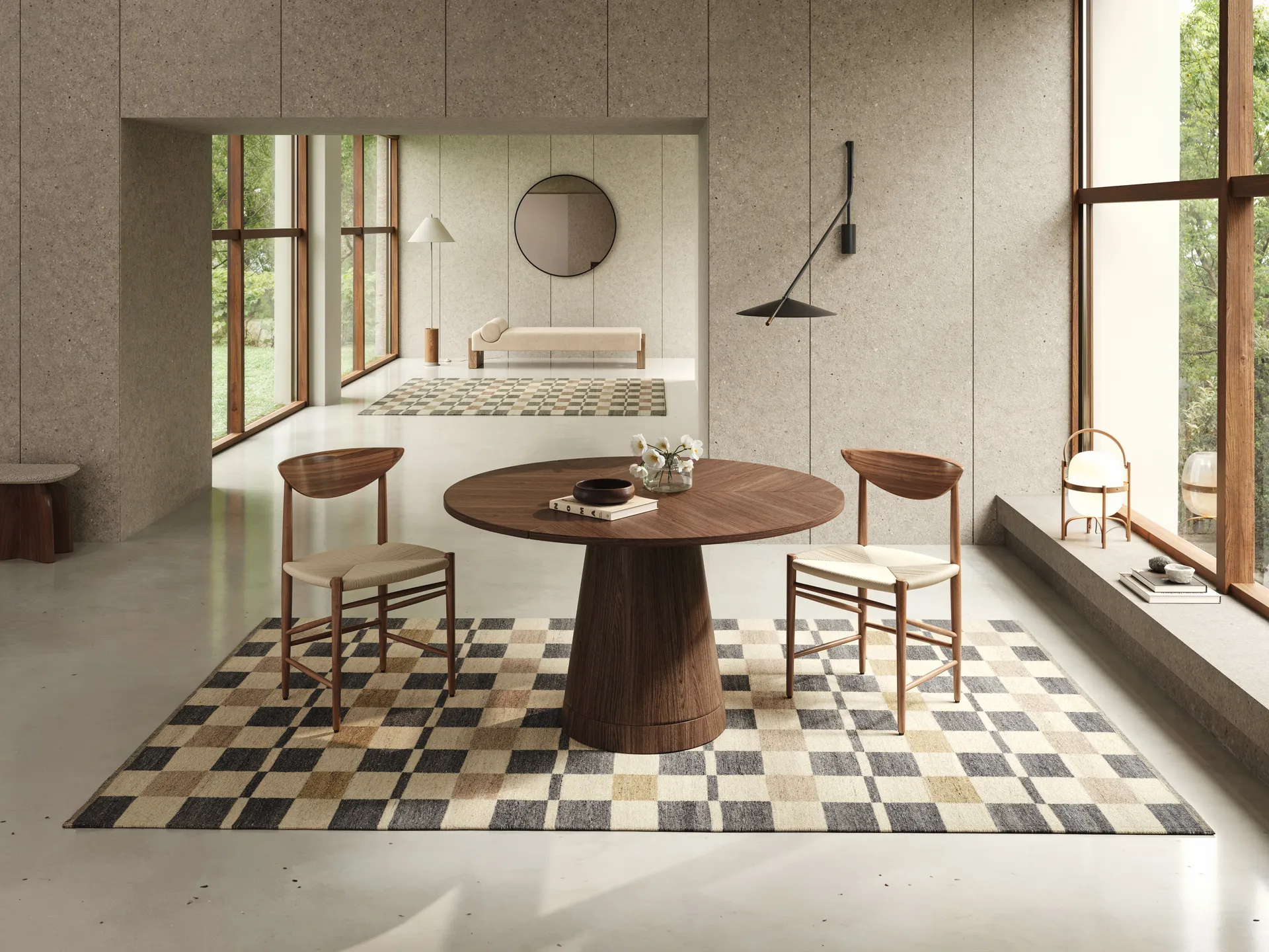 Rutvik matto, Sininen, 250×350 cm Classic Collection