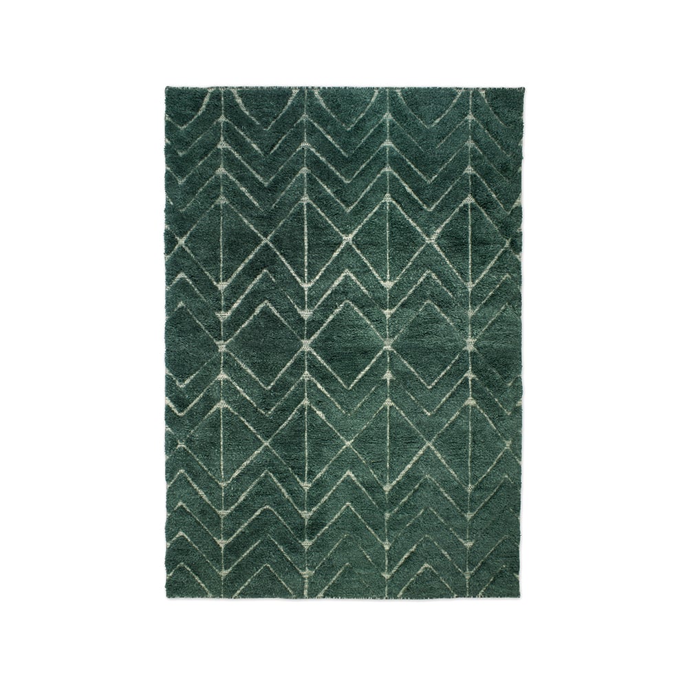 Classic Collection Soho matto pine, 170 x 230 cm | Skandinaavinen Sisustus | Villamatot | Vihreä