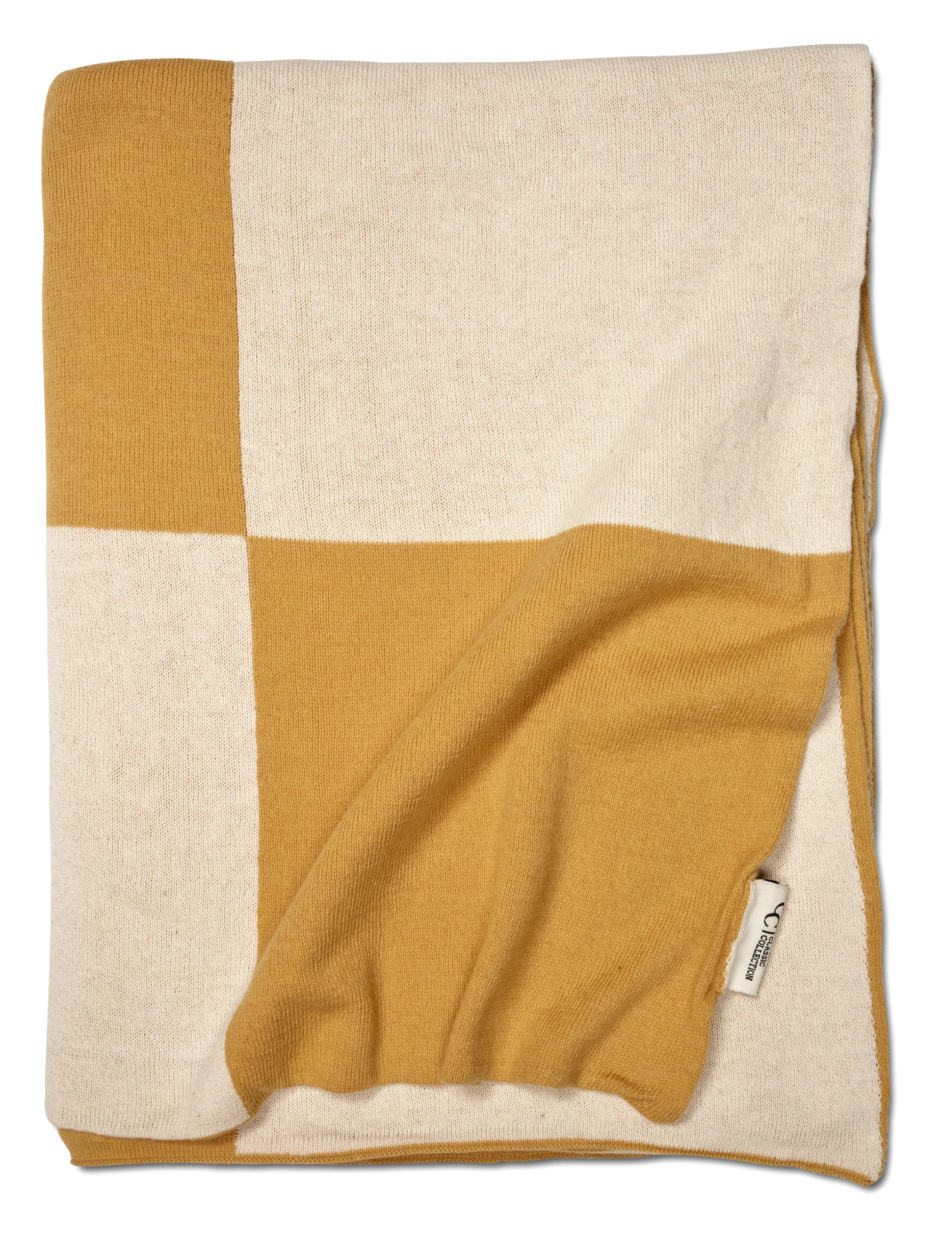 Square huopa 130x170 cm, Keltainen Classic Collection