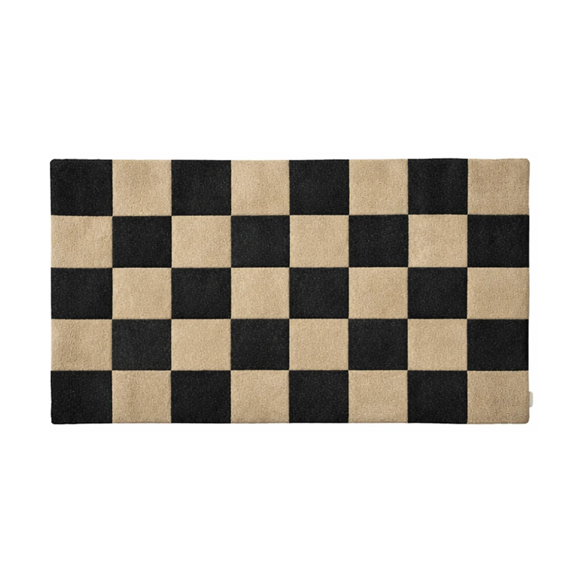 Classic Collection Square ovimatto Musta-luonnollinen, 85x130 cm