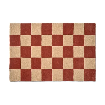 Square ovimatto - Terrakotta-naturaali, 85x130 cm - Classic Collection