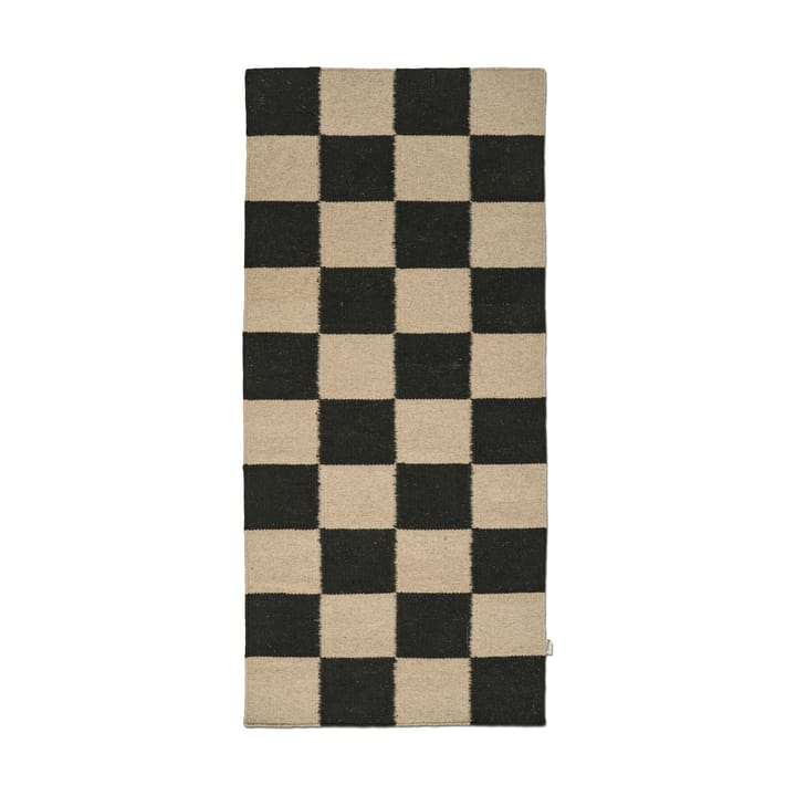 Squares käytävämatto - Black-natural, 80x200 cm - Classic Collection
