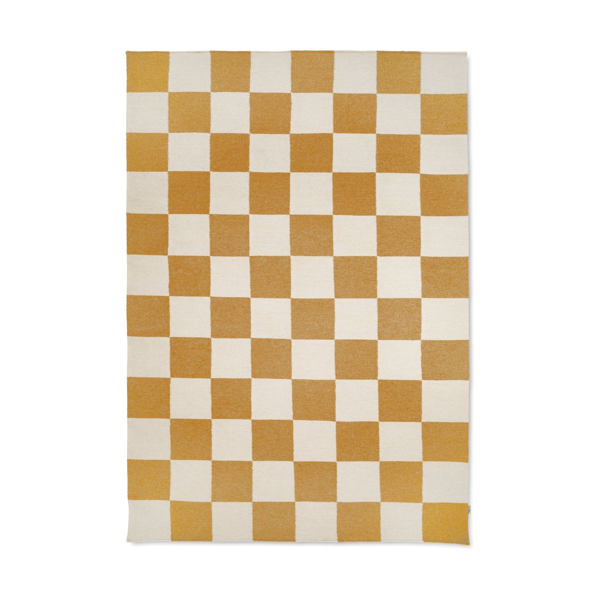 Classic Collection Squares matto White-yellow, 170x230 cm
