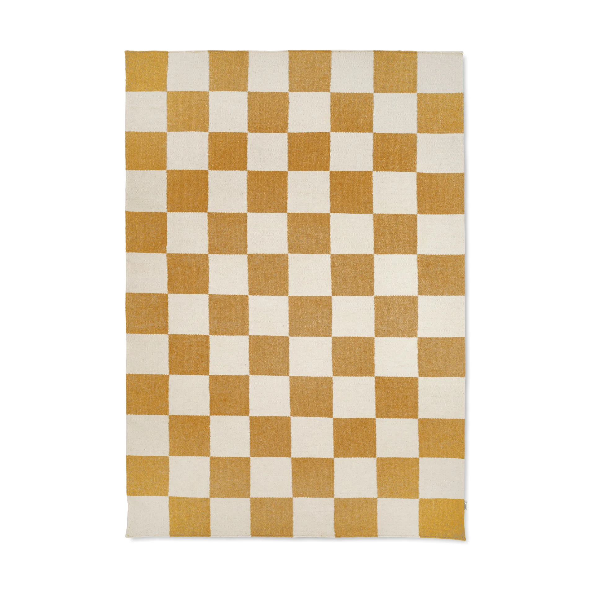 Squares matto, White-yellow, 200x300 cm Classic Collection