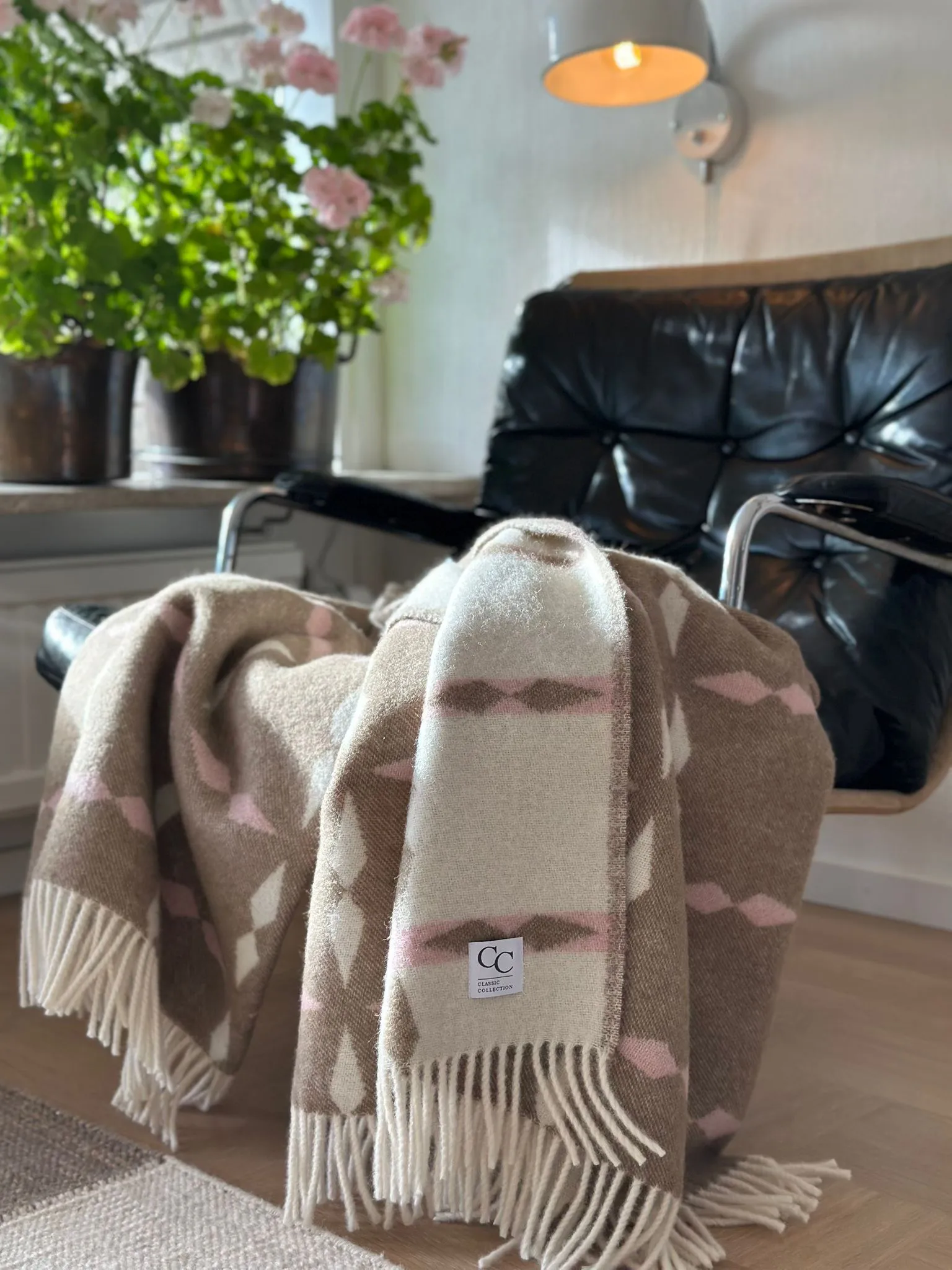 Tile viltti 130×180 cm, Vaaleanpunainen Classic Collection