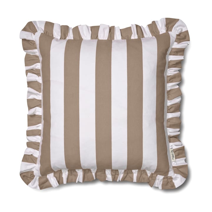 Tyynynpäällinen Ruffle Stripes 50x50 cm, Beige Classic Collection