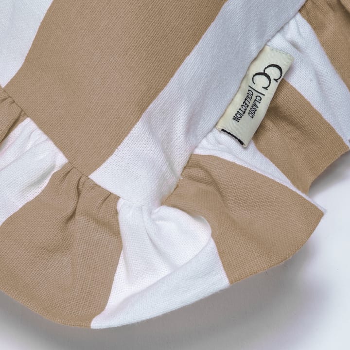 Tyynynpäällinen Ruffle Stripes 50x50 cm, Beige Classic Collection