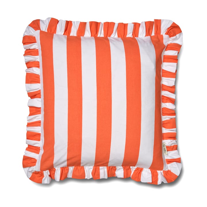 Tyynynpäällinen Ruffle Stripes 50x50 cm - Coral - Classic Collection