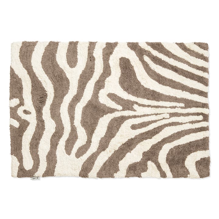 Zebra kylpyhuoneenmatto 60x90 cm - Simply taupe-valkoinen - Classic Collection