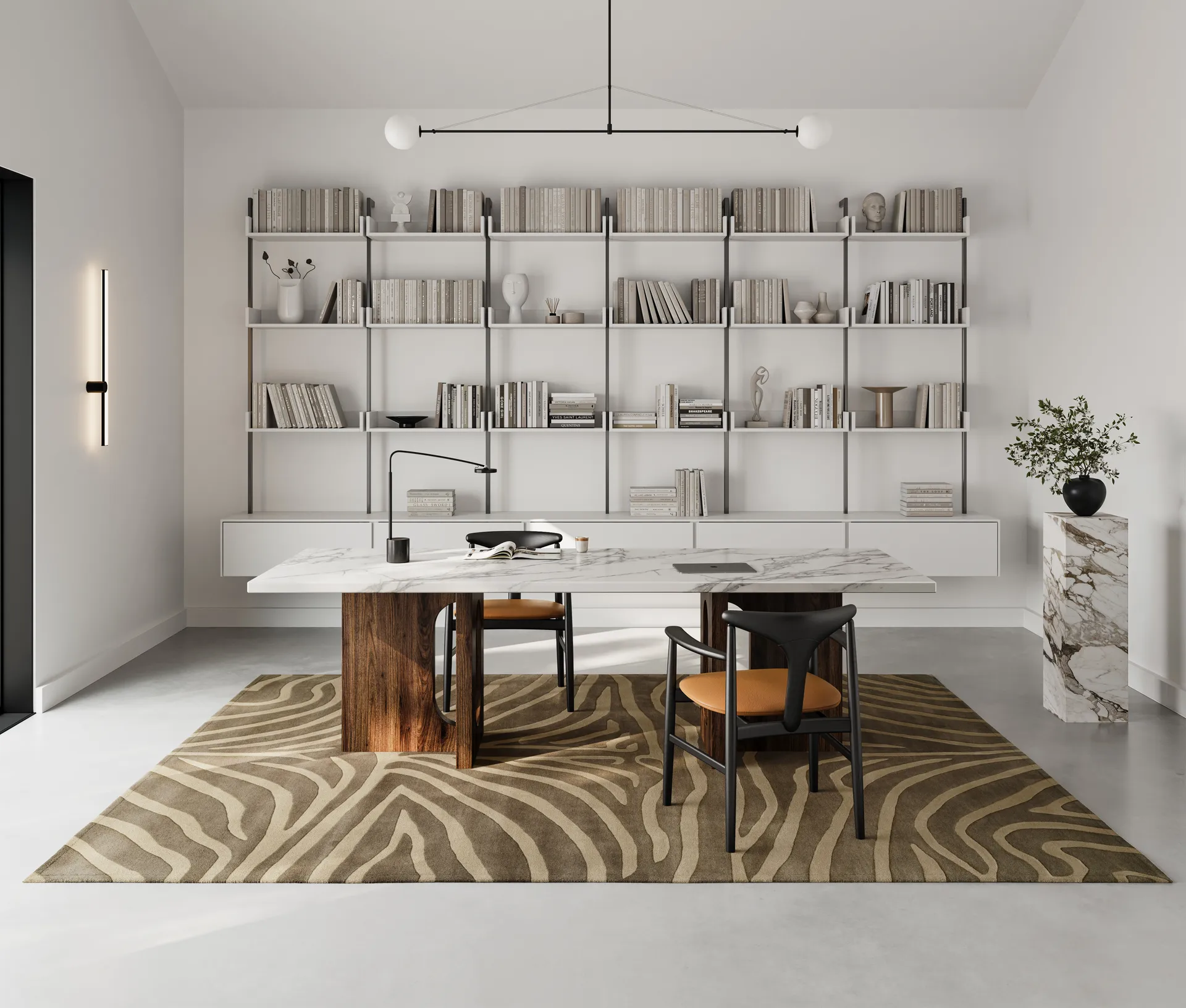 Zebra matto  250x350 cm, Ruskea, 250x350 cm Classic Collection